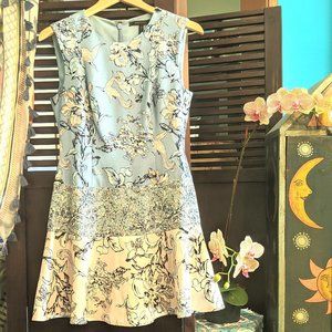BCBG MAX AZRIA Sleeveless Floral Skater's Dress